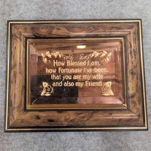 Dacra‎ Glass Company Mirrored Wall Art Plaque Wife Friend Gift 8327